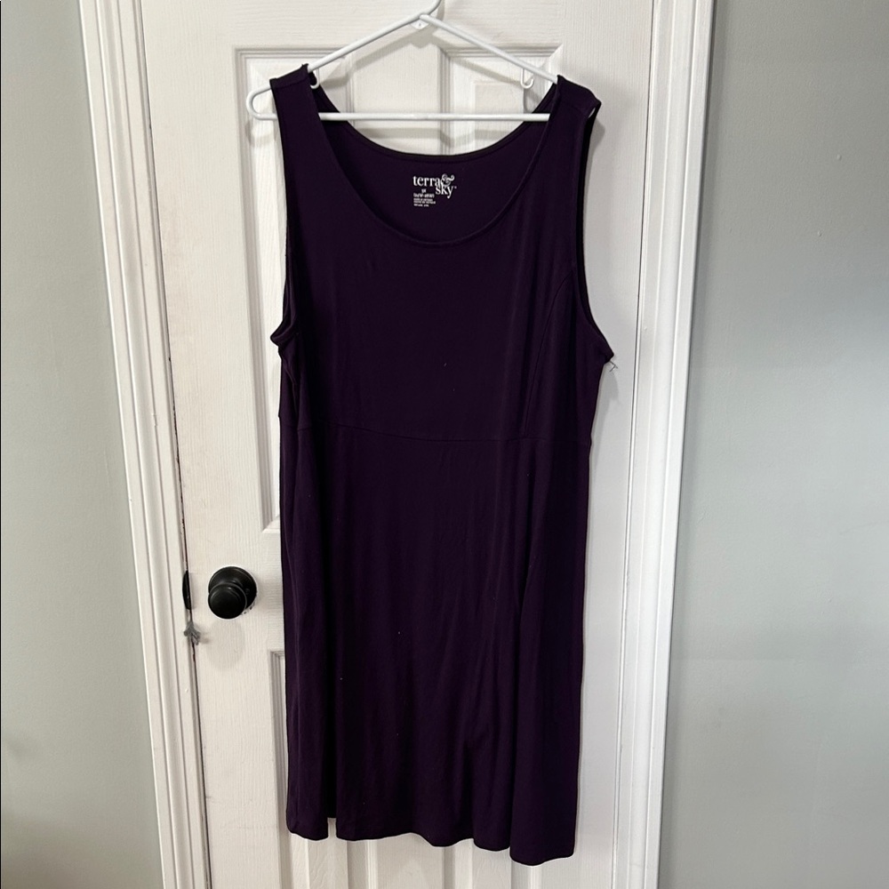 Terra & Sky Deep Purple Tank Top Dress